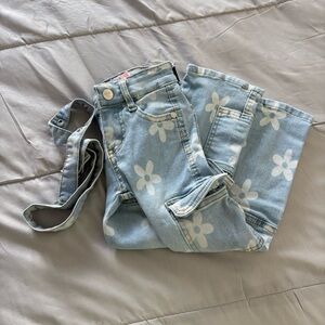Floral Light Blue Jeans